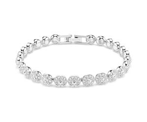 Pulsera Una Angelic, Talla redonda, Pequeña, Blanca, Baño de rodio M