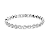 Pulsera Una Angelic, Talla redonda, Pequeña, Blanca, Baño de rodio OS