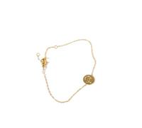 Pulsera Unisex De Eslabones De 12 Constelaciones Del Signo Zodiacal - Cadenas De Moda De 18 Quilates Circonitas Para Parejas Regalo De Joyería Astrológica De Cumpleaños Para Hombres Mujeres Sagitario