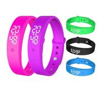 Pulsera Vibratoria Silenciosa: Reloj Despertador con Temporizador, Recordatorio De 3 Alarmas Diarias, Herramienta De Organización Personal | Ayudante De Alerta Y Programación para Niños, Adultos,