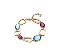 Viceroy Pulsera 14088P01012 acero e IP dorado con circonitas y cristales para mujer