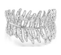 Pulsera Vienna, Tallas mixtas, Pluma, Blanca, Baño de rodio OS