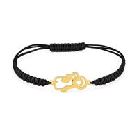 Pulsera Virgen del Carmen -Mujer o hombre - Macramé Ajustable - Acero Inoxidable Hipoalergénico - Joya Religiosa Hecha en España - Regalo Fe y Protección (Carmen_Oro)