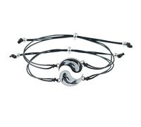 Pulsera Yin Yang de nacionalidades europeas americanas goteando aceite, tai chi, chismes, pez, amistad, pareja, cartón, pulsera, durabilidad