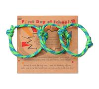 Pulseras a juego para el primer día de escuela, para padres e hijos, el mejor regalo para el regreso a clases para padres e hijos, Talla Ajustable , Piedra, No es una piedra preciosa