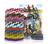 Pulseras Antimosquitos, 12 Piezas Pulseras Repelente de Mosquitos, Pulsera Antimosquitos Ajustables, Ideal para Acampadas, Senderismo y Aire Libre