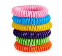 Pulseras Antimosquitos Multicolor Pack de 10 Bolsitas Individuales | Pulsera de Citronela Repelente de Mosquitos para Muñeca-Tobillo | Pulseras Anti Mosquitos de Colores con Aroma | 5-7 Días Duración