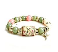 Pulseras «Bendiciones de la tortuga marina» Edición Limitada 2026, pulseras de cuentas con motivos naturales, protección, longevidad, buen viaje y paz, regalo inspirador y significativo (Colibríes)