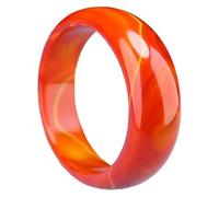 Pulseras, Brazalete de Brazalete de Jade Rojo para Mujeres, Joyas de Regalo de Buena Suerte de Agate Bangle (62 mm)