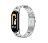 Pulseras compatibles con Xiaomi Smart Band 10, pulsera de acero inoxidable, correa de repuesto de metal para reloj inteligente Xiaomi Mi Band 10, Eine Grösse, Acero inoxidable, No es una piedra