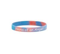 Pulseras conmemorativas de ángel para concientización sobre la pérdida del bebé, aborto espontáneo, mamá, papá de un ángel, talla única, Silicona, No es una piedra preciosa