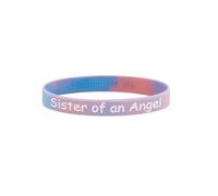 Pulseras conmemorativas de ángel para concientización sobre la pérdida del bebé, aborto espontáneo, mamá, papá de un ángel, talla única, Silicona, No es una piedra preciosa