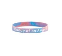 Pulseras conmemorativas de ángel para concientización sobre la pérdida del bebé, aborto espontáneo, mamá, papá de un ángel, talla única, Silicona, No es una piedra preciosa
