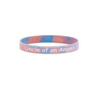 Pulseras conmemorativas de ángel para concientización sobre la pérdida del bebé, aborto espontáneo, mamá, papá de un ángel, talla única, Silicona, No es una piedra preciosa