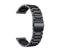 Pulseras de 18 mm compatibles con Garmin Forerunner 265S/Forerunner 255S Music/Forerunner 255S, pulsera de acero inoxidable, correa de repuesto de metal