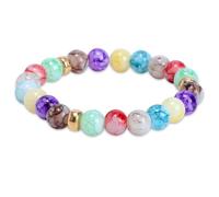 Pulseras de 7 chakras para mujeres y hombres, pulsera bohemia de piedra natural con amatista, lapislázuli, aguamarina, aventurina, ojo de tigre, cornalina y ágata roja - Judía de curación espiritual y