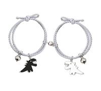 Pulseras de abalorios para madre e hija, decoración de dinosaurios, S, No es una piedra preciosa