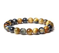 Pulseras de Buda azul para mujer, cuentas redondas de piedra natural, pulsera curativa, joyería de moda para hombres, Dream_8mm