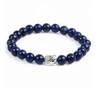Pulseras de cabeza de Buda de piedra Natural hechas a mano, pulsera de cuentas de lava de ojo de tigre, Pulseras de joyería para hombres y mujeres, lapislázuli