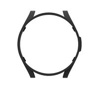 Pulseras De Colores Para Compatible con Galaxy Watch6 Classic 47mm Estuche para reloj Estuche protector Medio paquete PC Estuche hueco Accesorios para reloj Muñequeras Sudor Niños (Black, B)