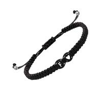 Pulseras De Corazón Con Iniciales Ajustable, Hecho A Mano