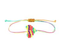 Pulseras de cordón trenzado con diseño de corazón, unisex, símbolo de amor, hecho a mano, accesorio de joyería para parejas, pulsera para parejas, One Size, como se describe