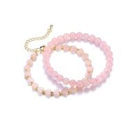 Pulseras de Cristal Regalos de joyería para Mujeres, Estiramiento con Cuentas de Piedras Preciosas de corazón para Mujeres Regalos espirituales de Reiki para meditación de Yoga con energía Positiva