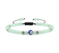 Pulseras De Cuentas Ajustables 4 Mm Mini Tiger Eye Stone Onyx Black Lava Agates Pulsera Con Cuentas Charm Wrist Jewelry,Verde S