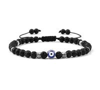 Pulseras De Cuentas Ajustables 4 Mm Mini Tiger Eye Stone Onyx Black Lava Agates Pulsera Con Cuentas Charm Wrist Jewelry,Lava Negra S