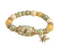 Pulseras de cuentas de colores inspiradoras para fuerza, esperanza y alegría, bendiciones de primavera, joyería para mujeres, mamá, amigas
