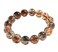 Pulseras de cuentas de cuarzo Super Seven oro negro,pulsera cristal natural