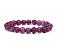 Pulseras De Cuentas De Fluorita Natural Pulida De 8 Mm Para Joyería De Mujer De Cuarzo,30 Punto De Piedra,17cm