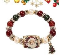 Pulseras de cuentas de Navidad, ajustables, para , festividades, Refer to description, Acrilonitrilo butadieno estireno, Sin piedra preciosa