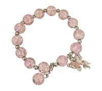 Pulseras de cuentas para mujer, pulsera de cuentas de cristal, pulsera de mariposa con cuentas de mariposa para mujer, reloj con temporizador, talla única, Vidrio, No es una piedra preciosa