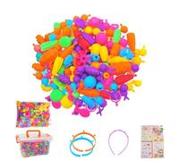Pulseras De Cuentas Populares - Kit Creativo Hecho A Mano, Cuentas Creativas De Bricolaje, Juego De Artesanía Educativa | Multifuncional Hecho A Mano, Kit De Actividad De Joyería Para