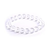 Pulseras de cuentas, pulseras de protección for hombres y mujeres, pulsera de Feng Shui, pulsera de cristal fantasma blanco, pulsera de cuarzo natural, pulsera de tesoro, pulsera de riqueza, éxito, co