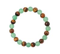 Pulseras de dinero con ojo de tigre de aventurina verde, pulsera de la suerte, Feng Shui, obsidiana negra, hecha a mano, onesize, Piedra, No es una piedra preciosa