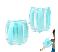 Pulseras de escuela de natación, ayudas de entrenamiento inflables ajustables de PVC para educación de natación, mangas flotantes alas de agua | para todos los adultos, familias, amigos, niños, niñas