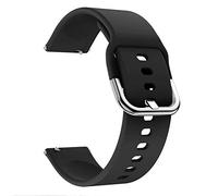 Pulseras De Fiesta para Correa de Repuesto de 20mm para Realme-Watch, Reloj de Silicona, Pulsera de Moda, Accesorios para Pulsera Inteligente Pulseras Magneticas para Hombre (Black, One Size)