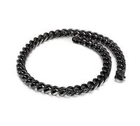 Pulseras de Hilos de Acero Inoxidable, Pulseras de la Cadena de bordillos de Punk Rock para Hombres como Regalo para Hombres, Amigos y Familiares