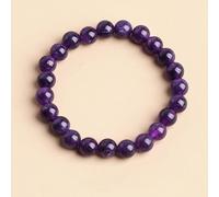 Pulseras de jade verde adecuadas for mujeres(Amethysts Chalcedony,8mm)