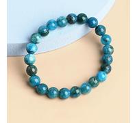 Pulseras de jade verde adecuadas for mujeres(Apatite Chalcedony,10mm)