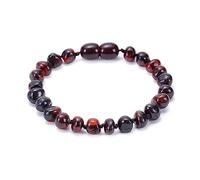 Pulseras de joyería de ámbar para él y para Ella, Pulseras de Cuentas de Piedra Natural auténtica de 8 mm, Gran Idea de Regalo, 15 cm, grifos para el hogar