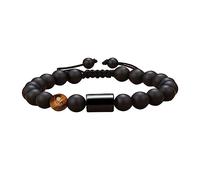 Pulseras de joyería Ojo de Tigre de 8 mm Tejido Ajustable para mi increíble Novio para él y para Ella, Pulseras de la Amistad para Hombres y Mujeres - 28 cm Grifos para el hogar