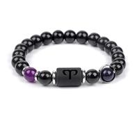 Pulseras De Las 12 Constelaciones Del Zodiaco Pulsera De Cuentas De 8 Mm Para Hombre Y Mujer Brazalete De Yoga De Piedra Natural Regalo De Joyería Astrológica Para El Horóscopo De Verano En Playa Ari
