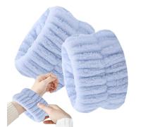 Pulseras de lavado facial, pulseras de lavado facial, bandas de lavado de muñecas, lavado de cara, pulsera de spa, toalla de muñeca para mujer, mantiene los líquidos lejos de derrames en los brazos
