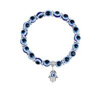 Pulseras de mal de ojo, pulsera de mal de ojo para mujer,Pulsera de joyería de la suerte | Pulseras de perlas de ojo azul para hombres mujeres, joyería de pulsera elegante, pulsera de cadena de muñeca