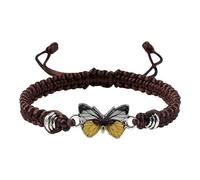 Pulseras de mariposa para pulseras de mariposa ajustables para mujer, bonitas pulseras de mariposa con clip para niñas, talla única, Cuerda de alambre, No es una piedra preciosa