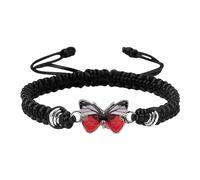 Pulseras de mariposa para pulseras de mariposa ajustables para mujer, bonitas pulseras de mariposa para hombre, relojes de trabajo, talla única, Cuerda de alambre, No es una piedra preciosa