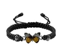 Pulseras de mariposa para pulseras de mariposa de cuerda ajustable para mujer, lindas pulseras de mariposa, reloj digital, pequeño, talla única, Cuerda de alambre, No es una piedra preciosa